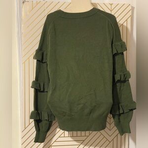 JCrew Sweater with Ruffle Sleeves